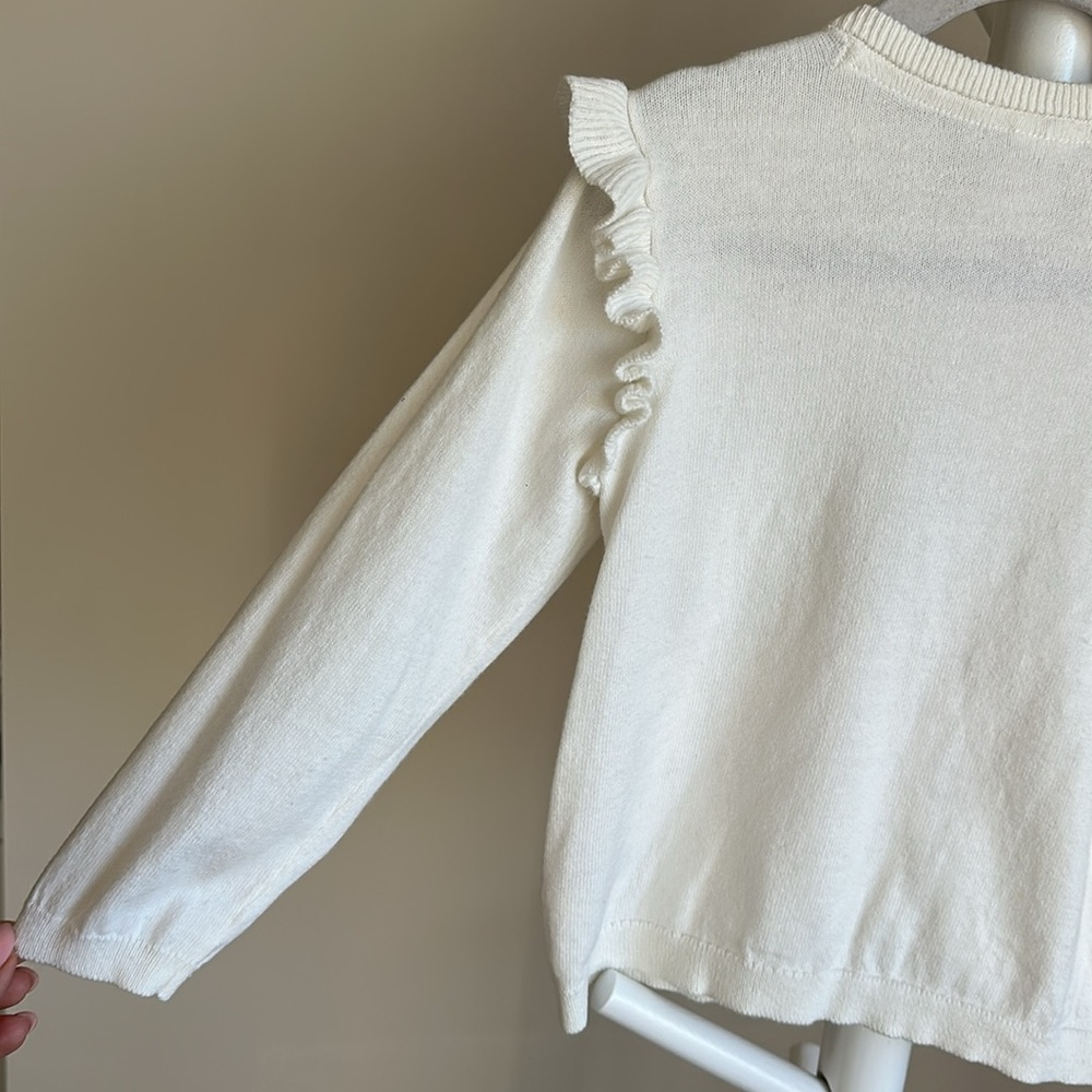 H&M Button Up Ruffle Cardigan 2T - Picture 12 of 13
